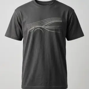 SMR Brand Aero Tee graphite front view