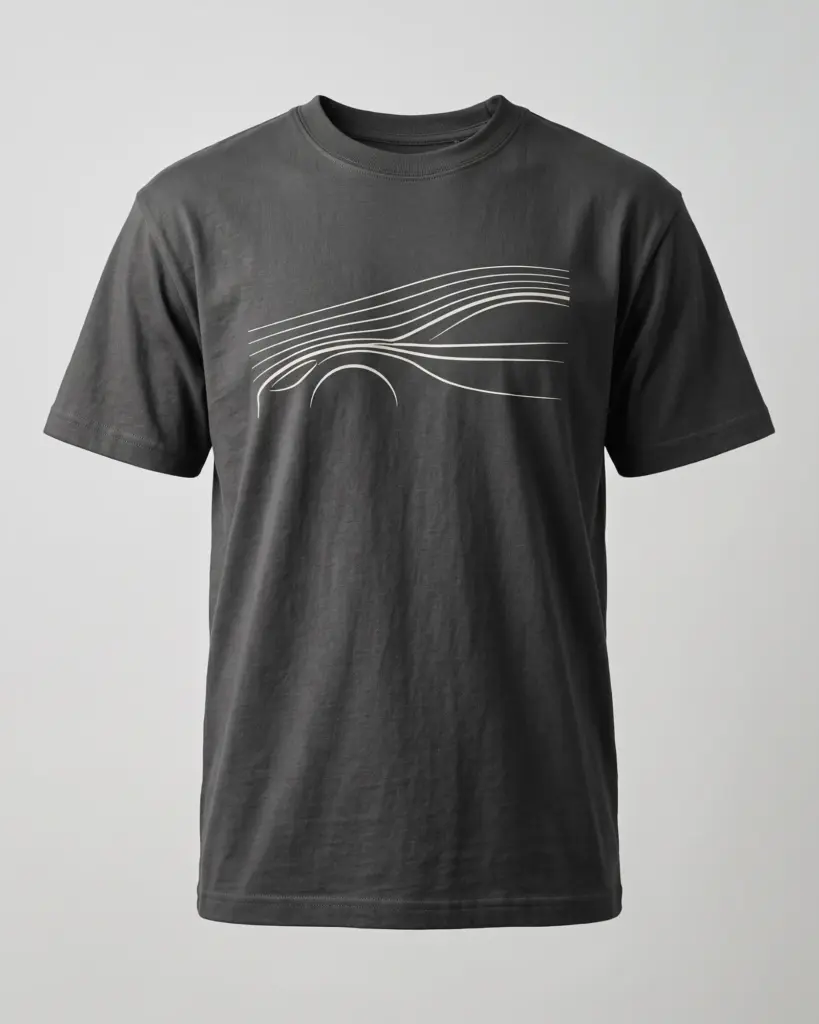 SMR Brand Aero Tee graphite front view
