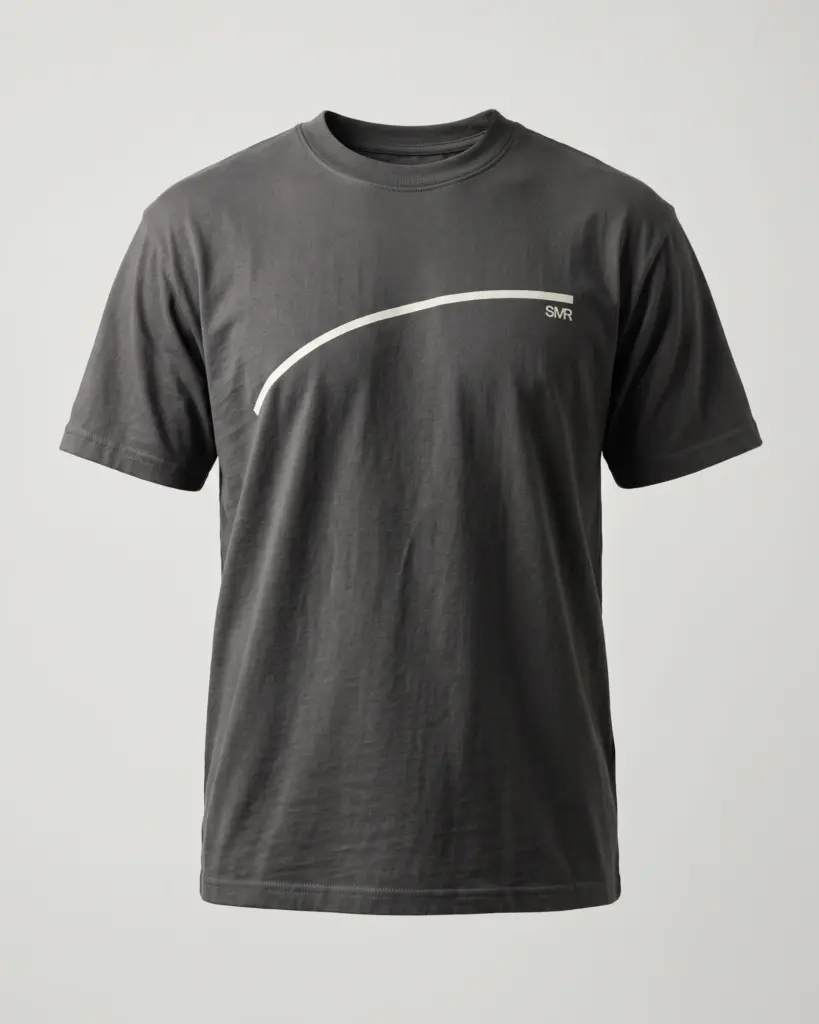 SMR Brand Apex Line Tee graphite front view
