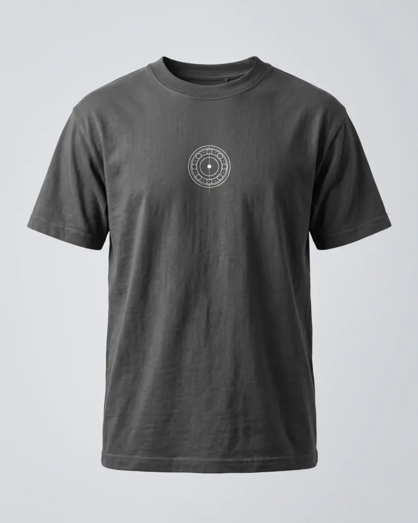 SMR Brand Bearing Tee charcoal front view