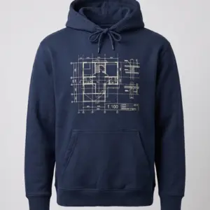 SMR Brand Blueprint Hood navy front view