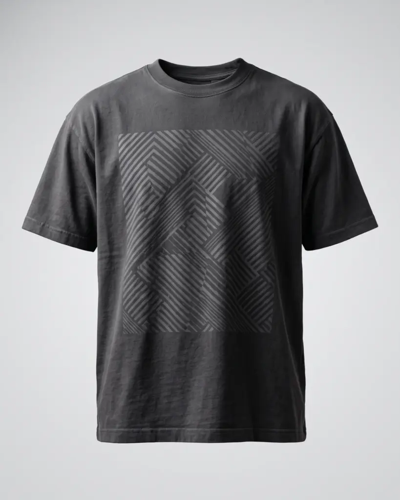 SMR Brand Carbon Tee charcoal front view