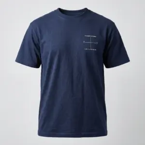 SMR Brand Datum Tee navy front view