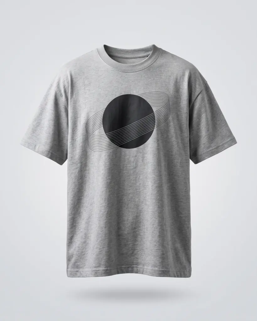 SMR Brand Eclipse Tee grey front view