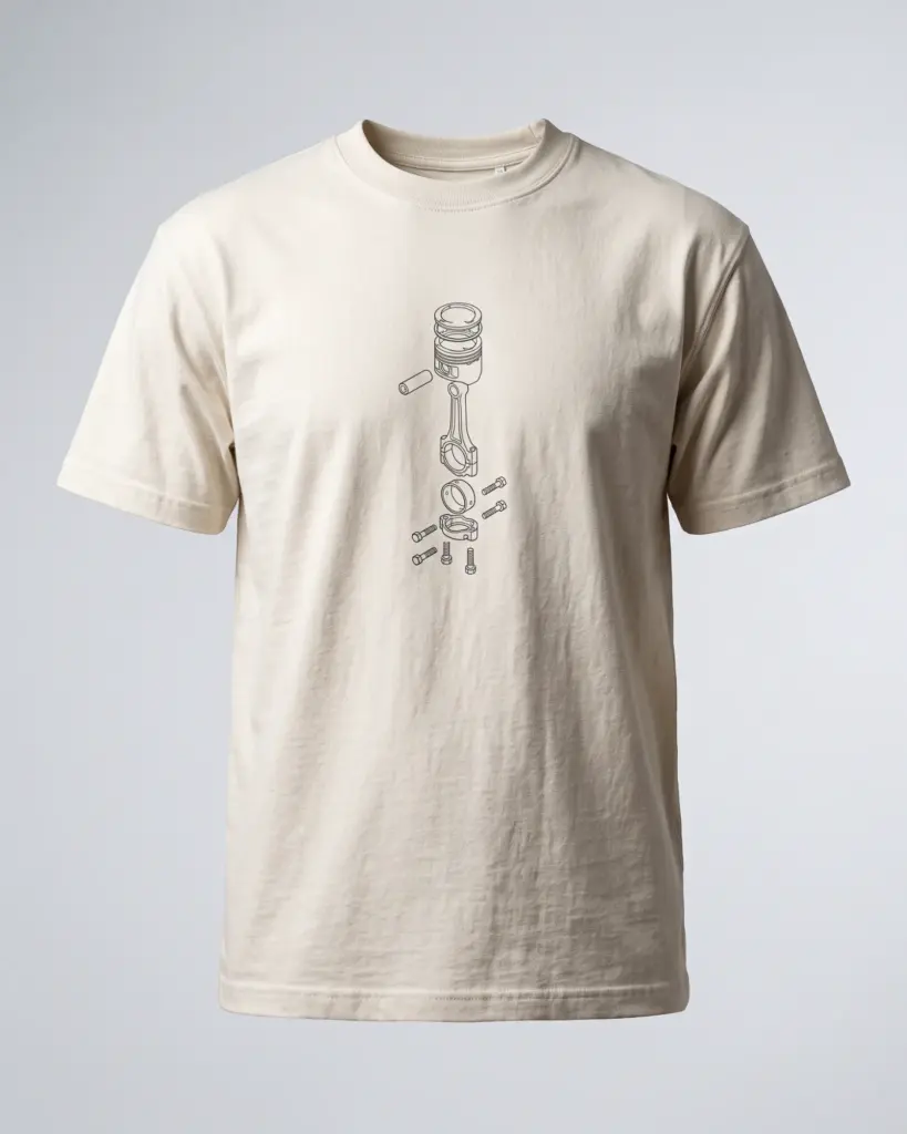 SMR Brand Exploded Minimal Tee bone front view