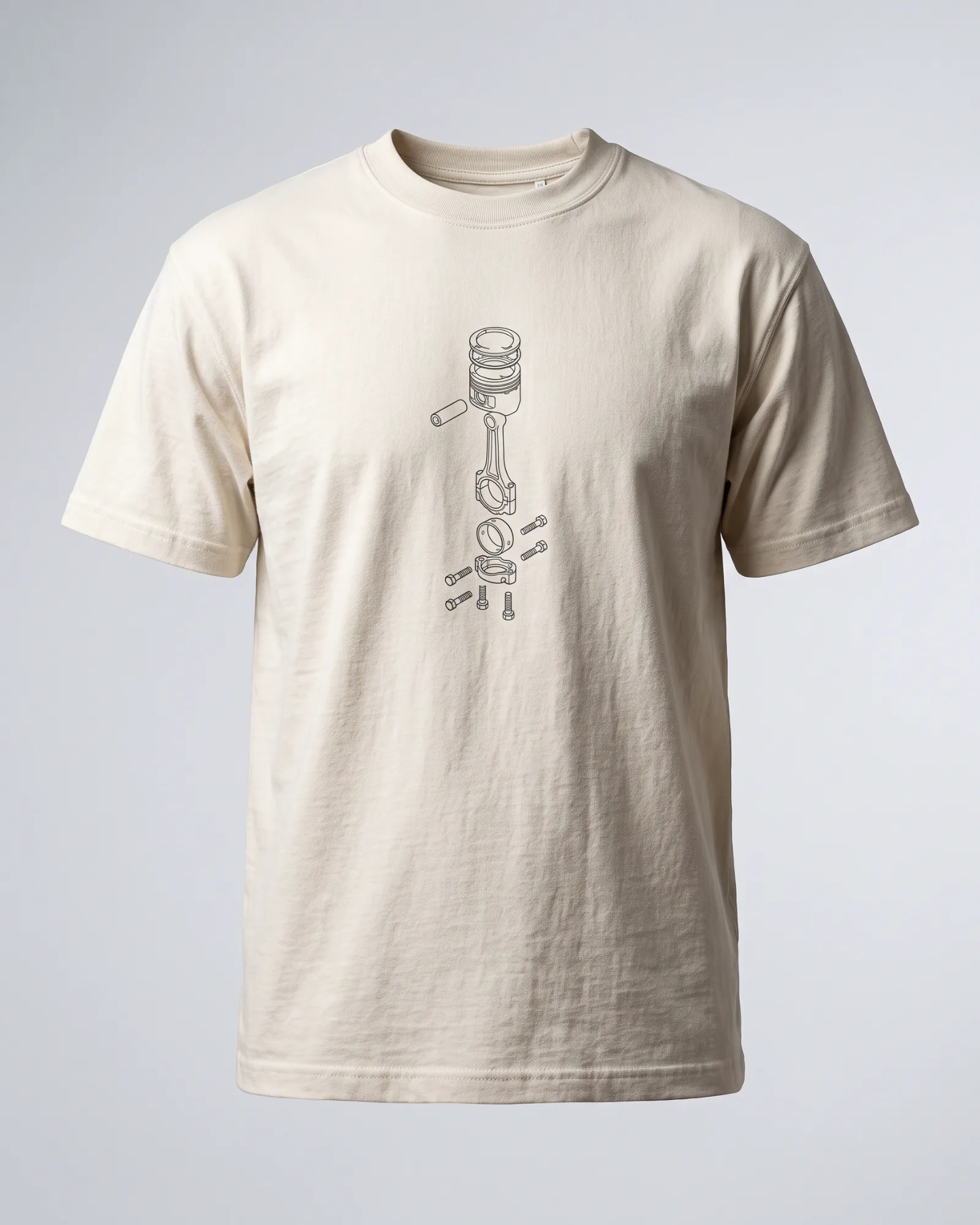 SMR Brand Exploded Minimal Tee bone front view