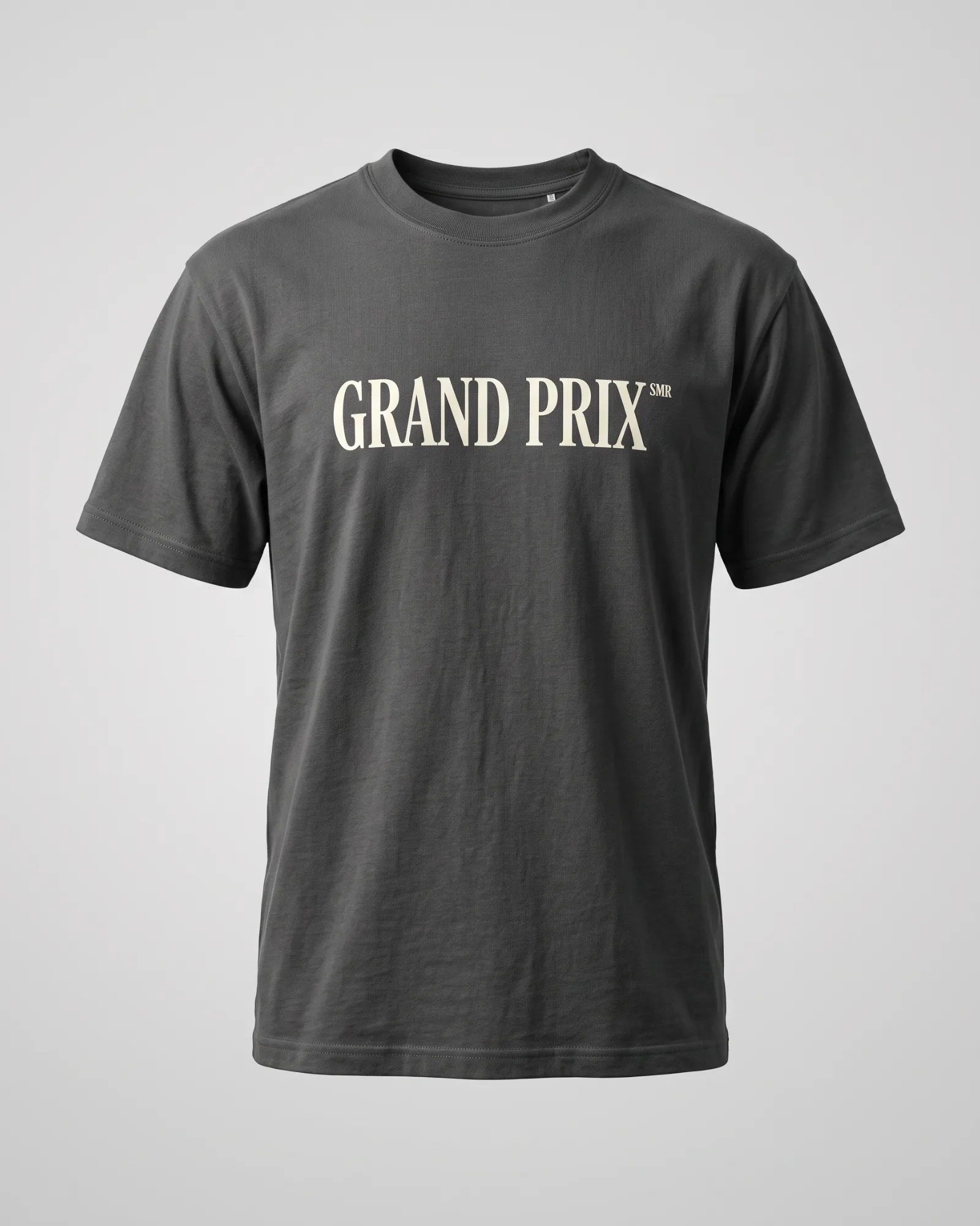 SMR Brand Grand Prix Tee graphite front view