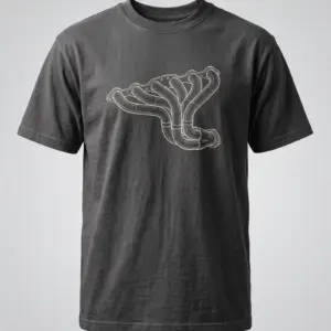 SMR Brand Manifold Tee charcoal front view