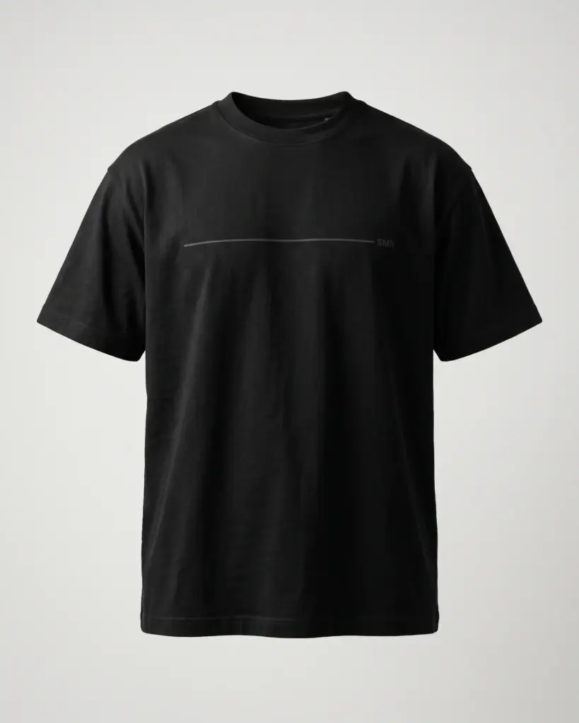 SMR Brand Meridian Tee black front view