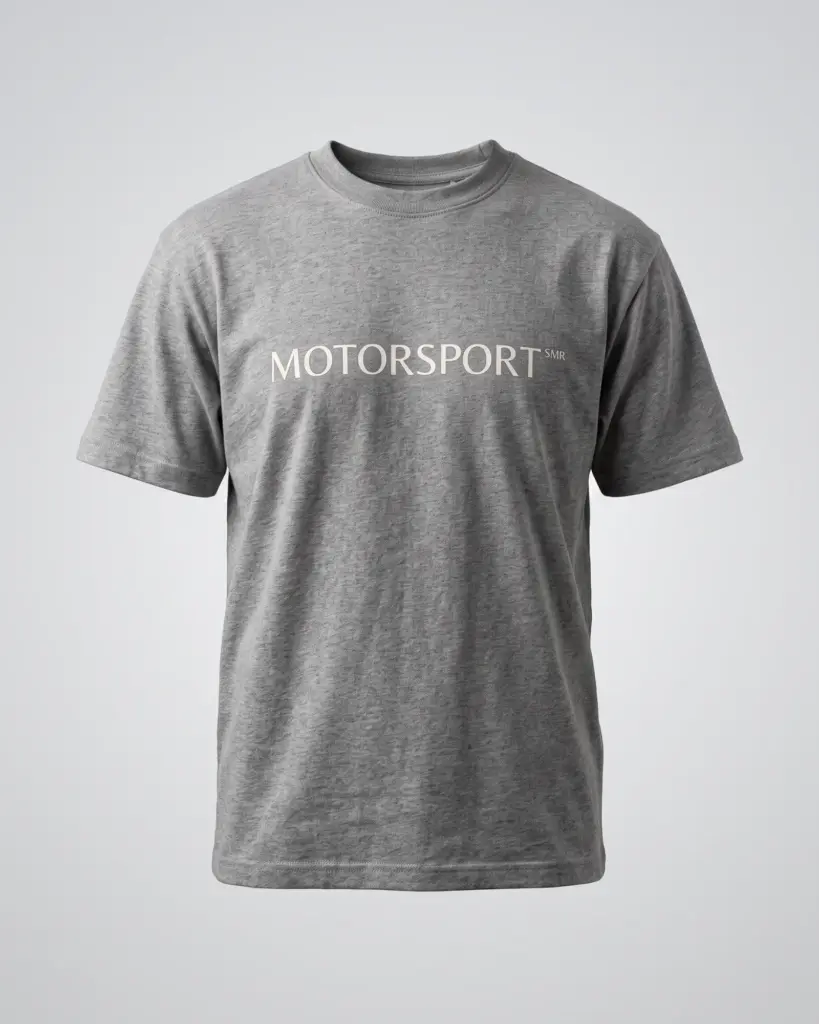 SMR Brand Motorsport Tee grey front view