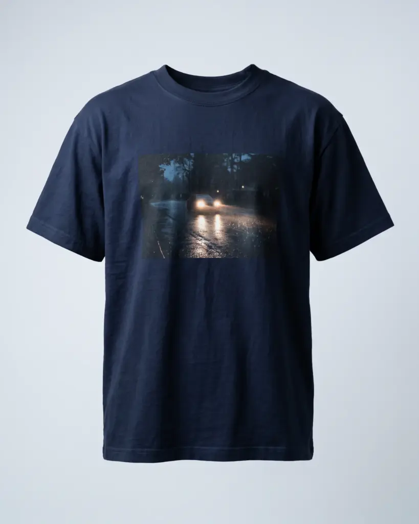 SMR Brand Nightfall Tee navy front view