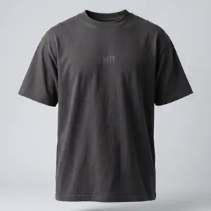 SMR Brand Null Tee charcoal front view