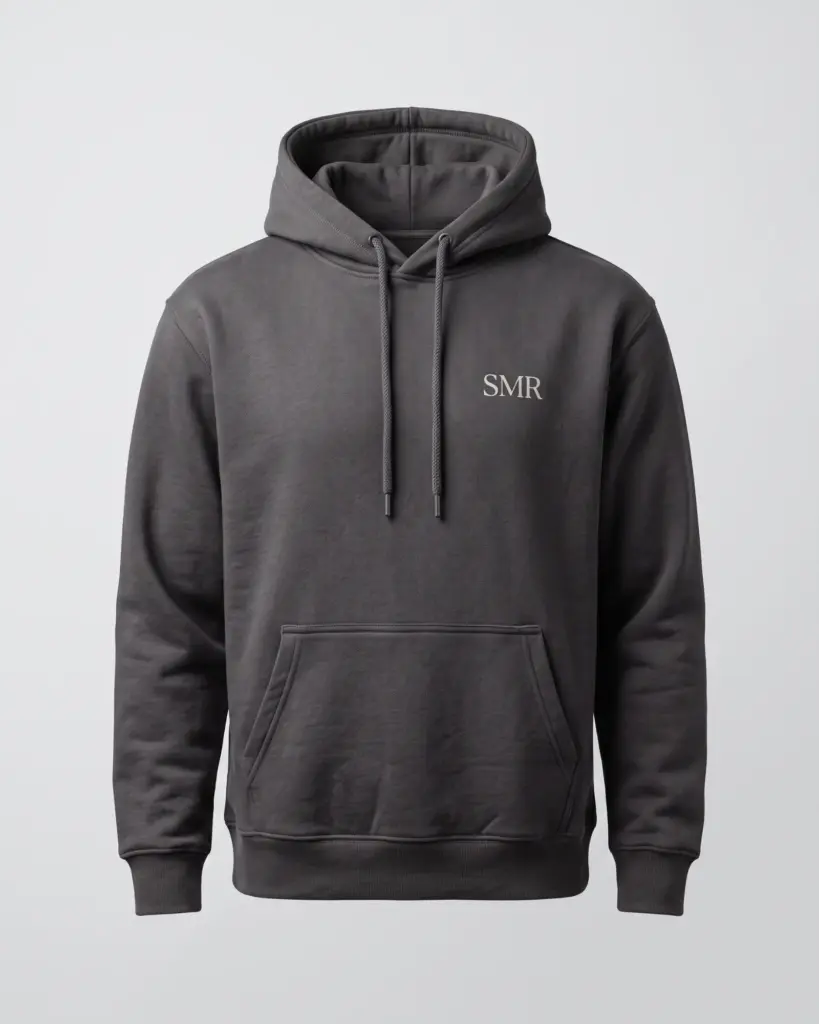 SMR Brand Numeral Hood charcoal front view
