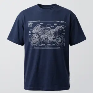 SMR Brand Prototype Grand Tee navy front view