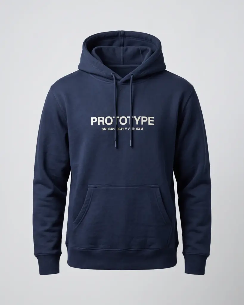 SMR Brand Prototype Hood navy front view