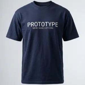 SMR Brand Prototype Tee navy front view