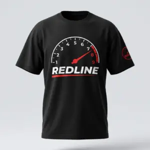 SMR Brand Redline Grand Tee black front view