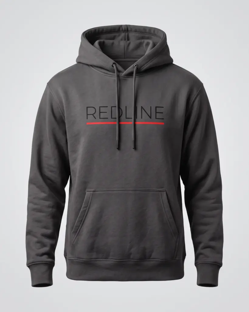 SMR Brand Redline Minimal Hood charcoal front view
