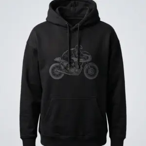 SMR Brand Silhouette Hood black front view