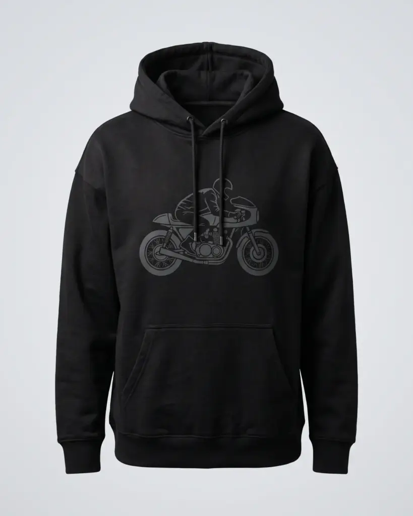 SMR Brand Silhouette Hood black front view