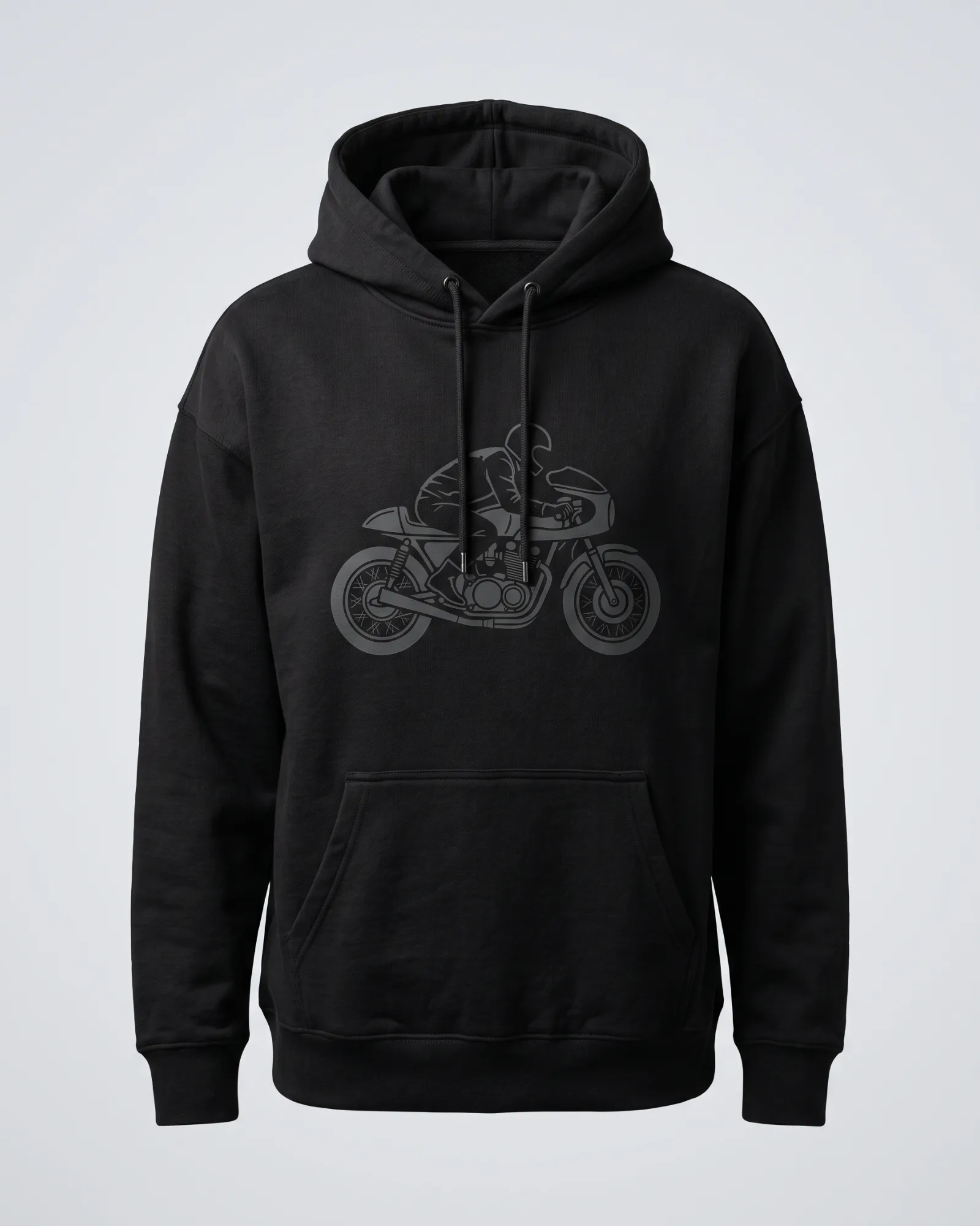SMR Brand Silhouette Hood black front view
