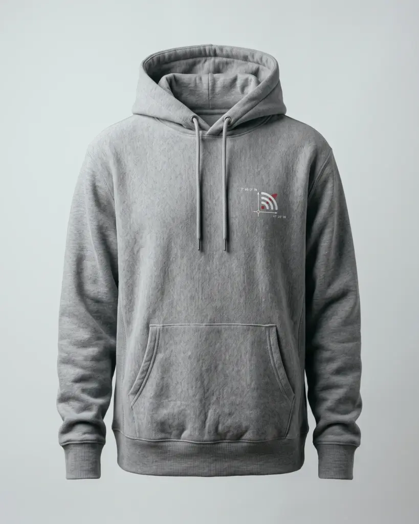 SMR Brand Telemetry Hood grey front view
