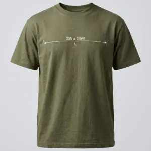 SMR Brand Tolerance Tee olive front view