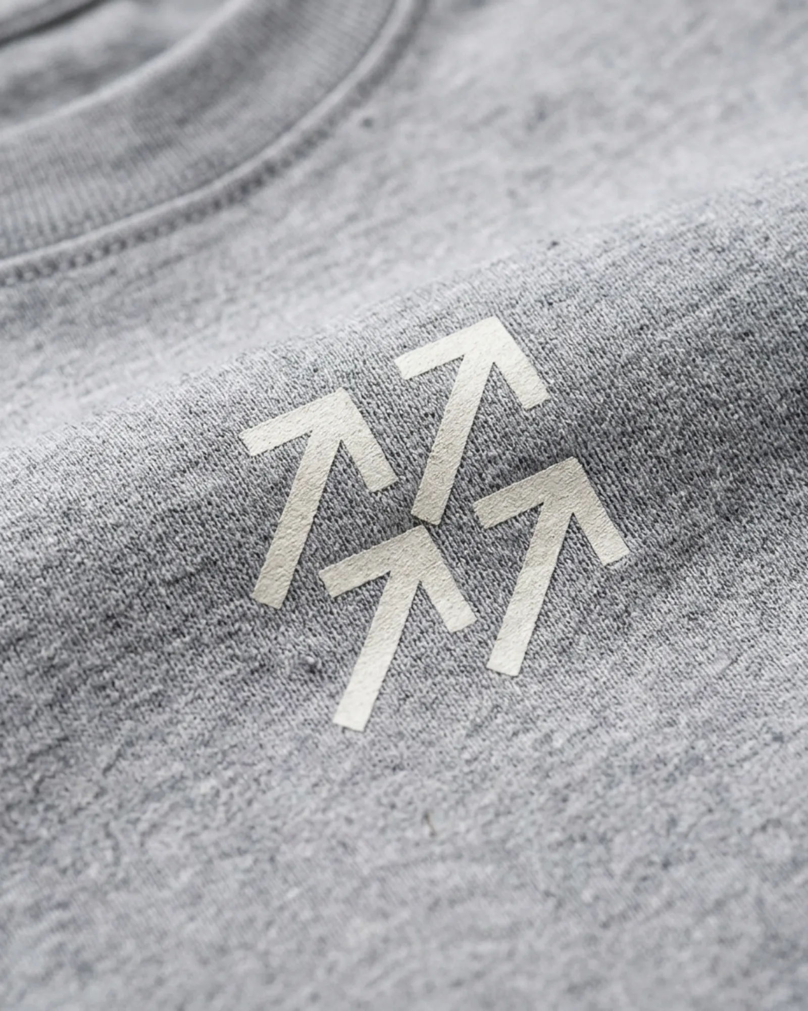 SMR Brand Vector Tee grey print detail