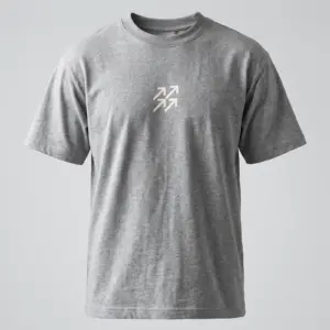 SMR Brand Vector Tee grey front view
